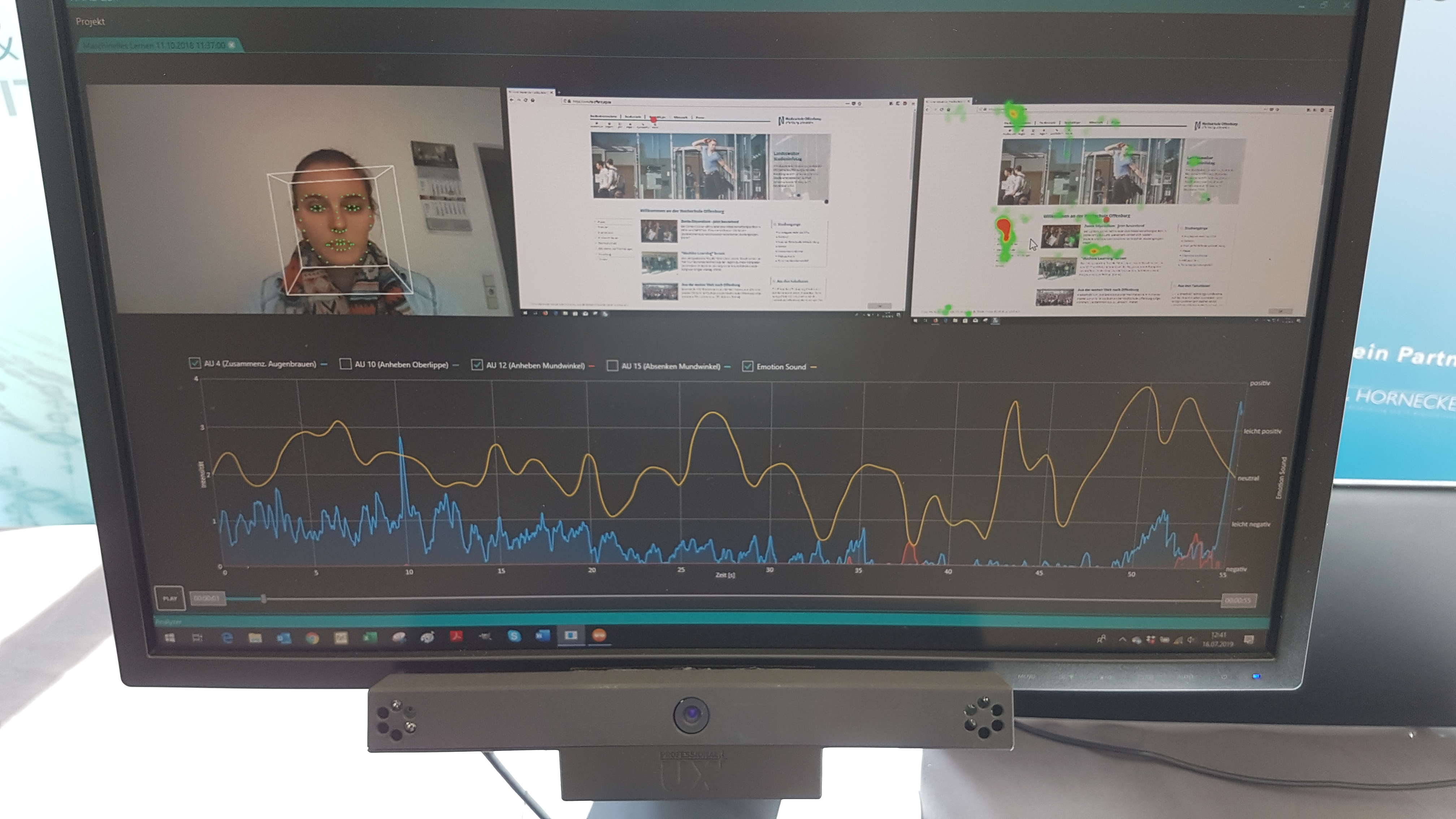 User Experience Messgerät-Prototyp mit Bedienoberfläche Professional UX